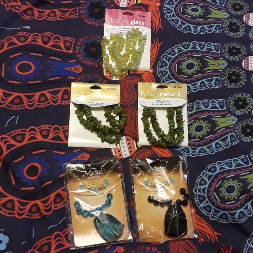 Glass and stone bead Bundle